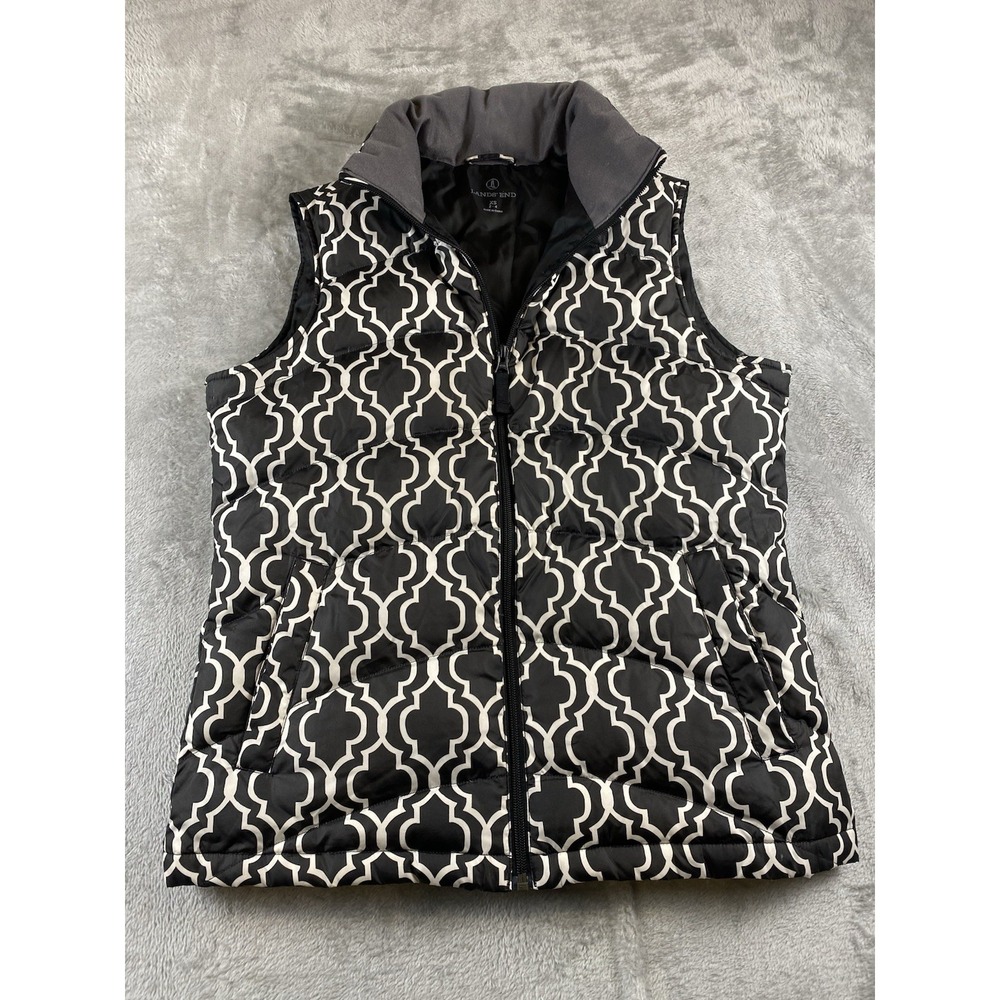 Lands' End Puffer Down Filled Vest‎ Jacket Womens XS (2-4) Outdoor